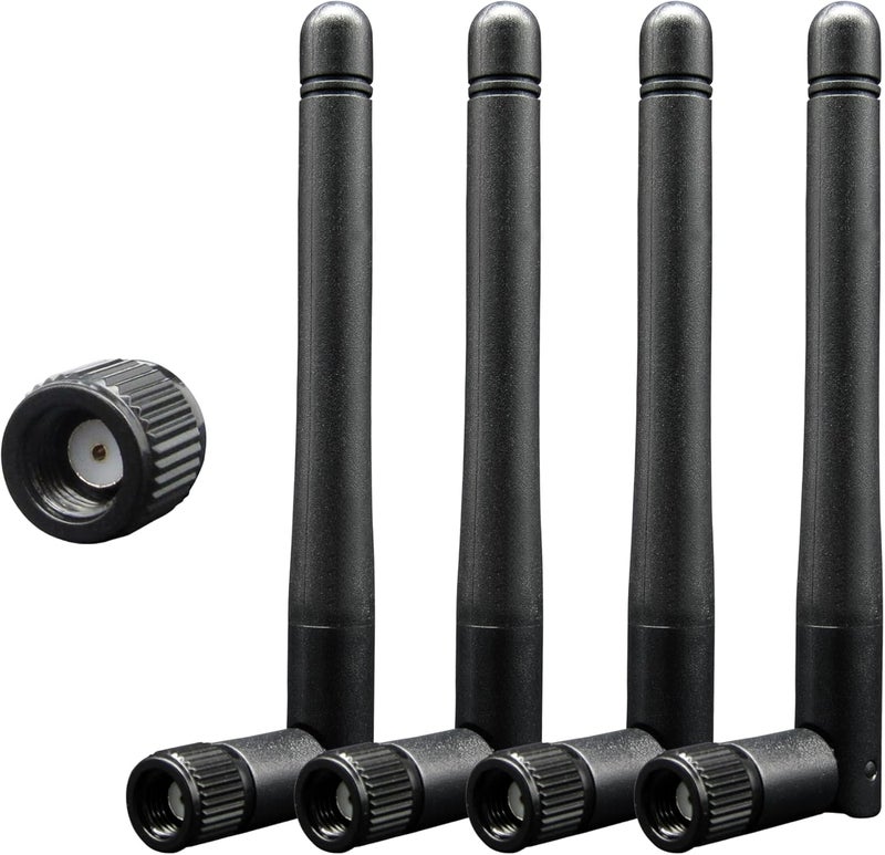 Rydocyee WiFi Antenna PC Bluetooth Antenna, WiFi 6 Dual Band 2.4Ghz 5Ghz 5.8Ghz 3dBi with RP-SMA Male (with No Pin) for Gaming Motherboard, RV Camera, Mini PCIE M.2 Wireless Card, Router - 4 Pack - Image 1
